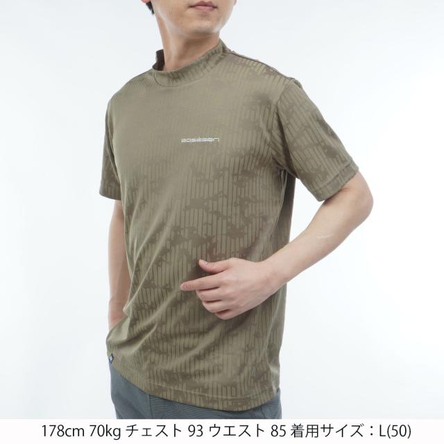 ロサーセン　ROSASEN　冷感ジャカード 半袖モックネックシャツ_1