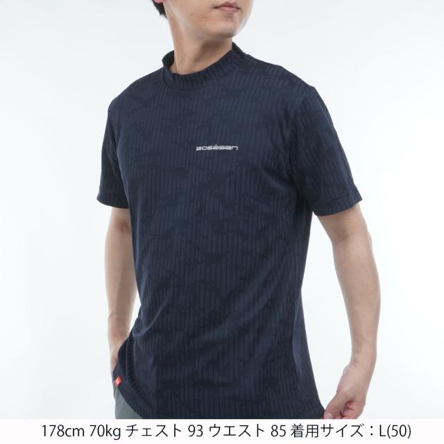 ロサーセン　ROSASEN　冷感ジャカード 半袖モックネックシャツ_10