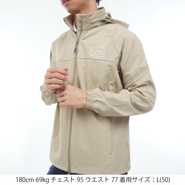 ロサーセン　メンズ　ベージュ フルジップアウター ロサーセン ROSASEN ストレッチ フード収納フルジップパーカーの通販は