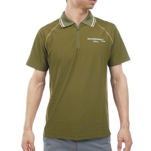 ロサーセン ROSASEN ストレッチ A-Line メッシュ半袖ポロシャツ