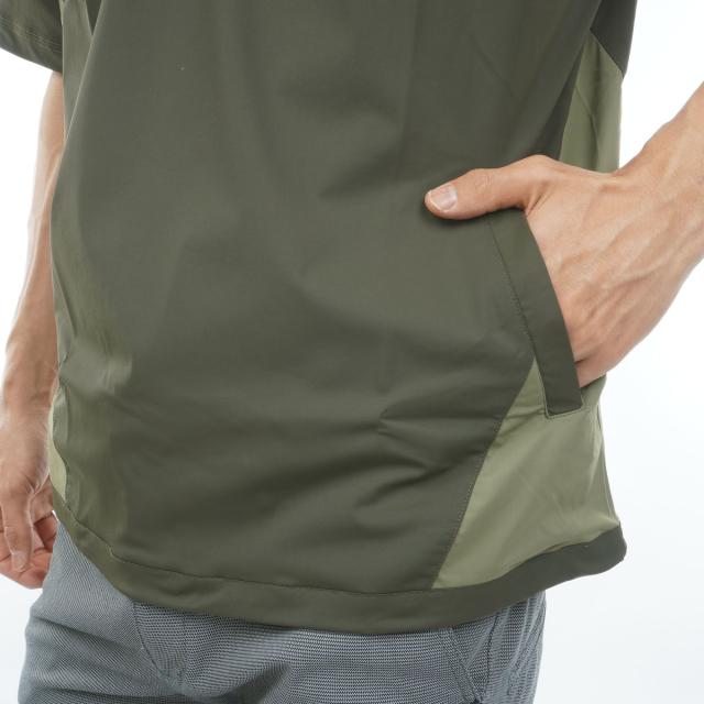 ロサーセン　ROSASEN　ストレッチ A-Line ストレッチハーフジップ半袖シャツ_6