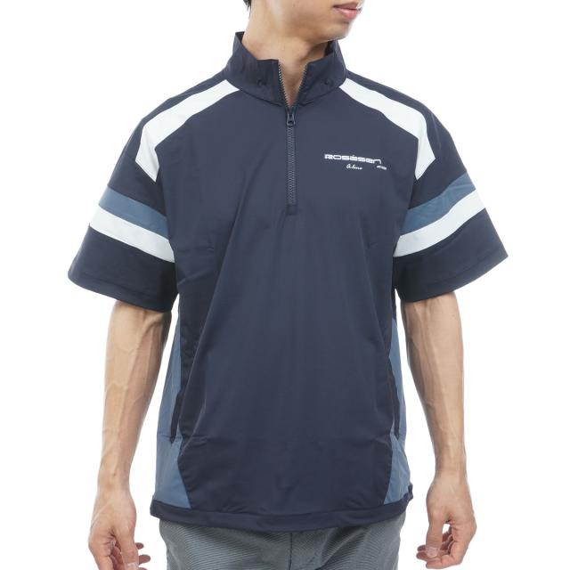 ロサーセン　ROSASEN　ストレッチ A-Line ストレッチハーフジップ半袖シャツ_11