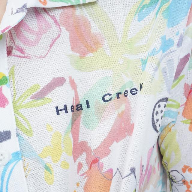 ヒールクリーク　Heal Creek　マイアミリゾートプリント 半袖ポロシャツ_7