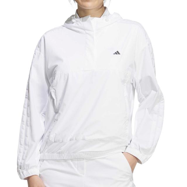 アディダス　Adidas　ストレッチ スリーストライプス ハーフジップフーディー　レディス