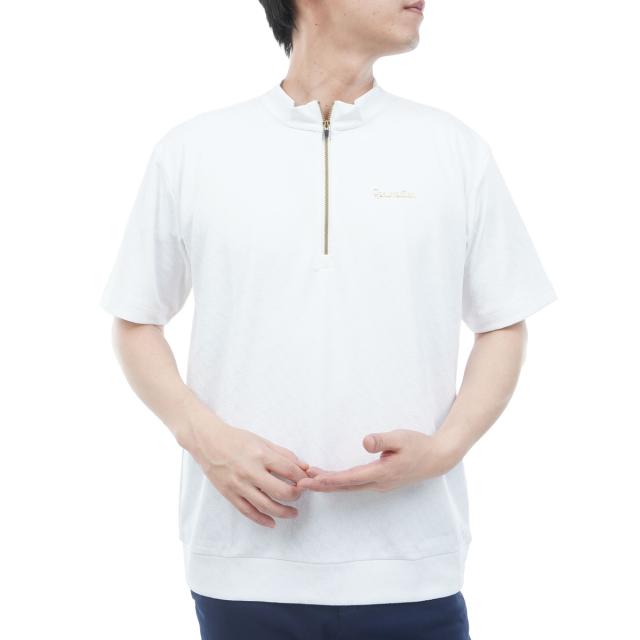 レザレクション　Resurrection　ジャカード ハーフジップ半袖シャツ