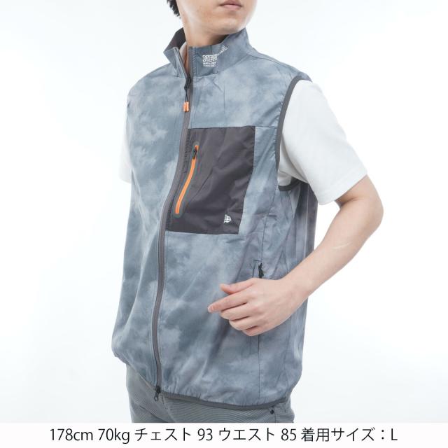ニューエラ　NEW ERA GOLF　GF WOVEN フルジップ OL NE ベスト_1