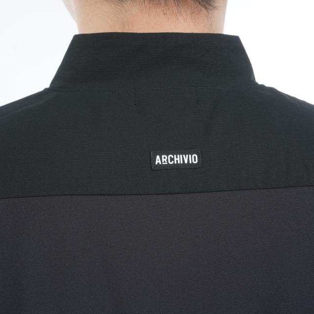 アルチビオ　archivio　素材切替 UV 冷感 ハーフジップ半袖プルオーバーシャツ_6