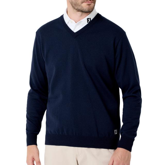 フットジョイ　Foot Joy　ストレッチ Essential コンフォート Vネック 長袖セーター_1