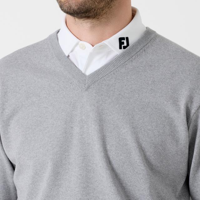 フットジョイ　Foot Joy　ストレッチ Essential コンフォート Vネック 長袖セーター_4