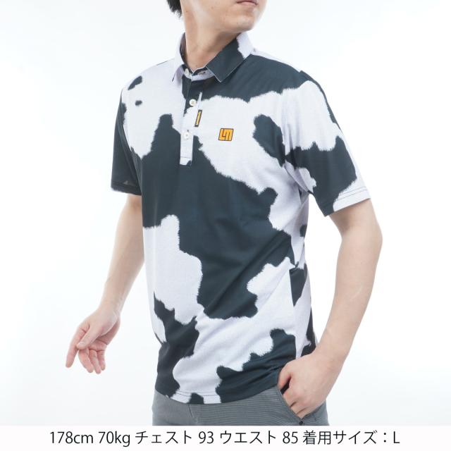ラウドマウスゴルフ　Loud Mouth Golf　総柄半袖ポロシャツ_1