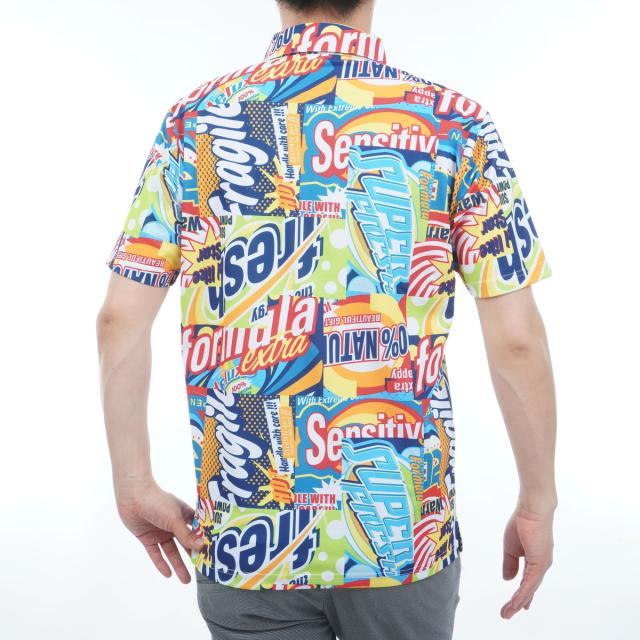 ラウドマウスゴルフ　Loud Mouth Golf　総柄半袖ポロシャツ_14