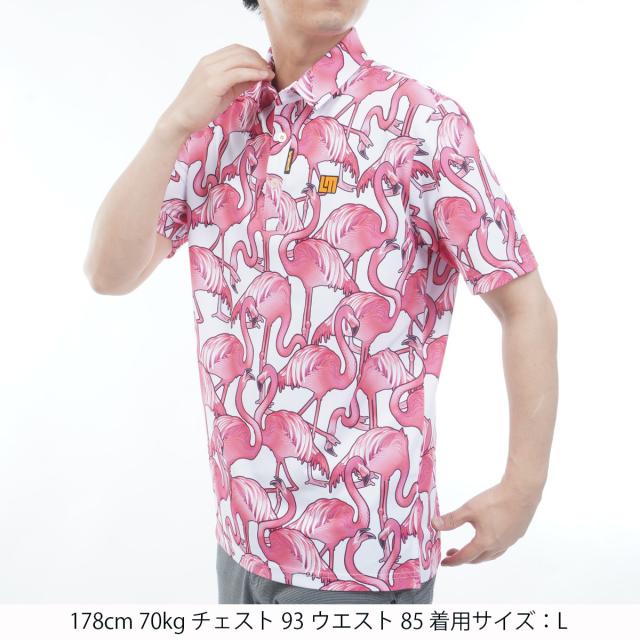 ラウドマウスゴルフ　Loud Mouth Golf　総柄半袖ポロシャツ_19