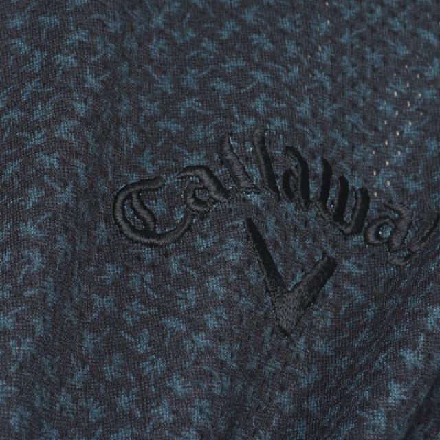 キャロウェイゴルフ　Callaway Golf　かざあなメッシュ小ヤシの木総柄半袖ポロシャツ_8