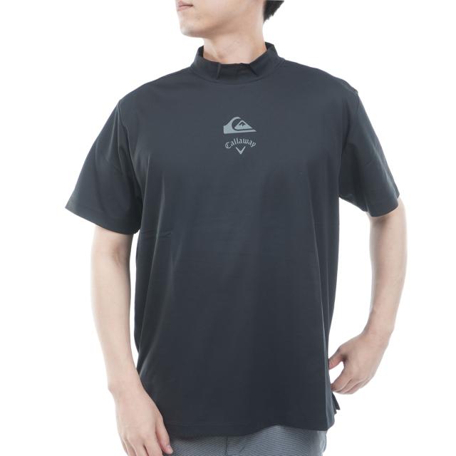 キャロウェイゴルフ　Callaway Golf　QUIKSILVERコラボ バックロゴ半袖モックネックシャツ 9,112円