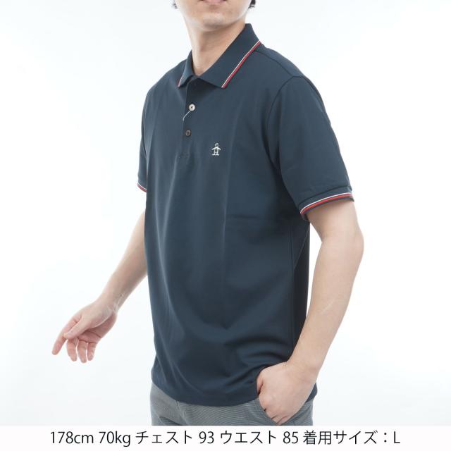 マンシングウェア　Munsingwear　ナイロンメッシュストレッチ半袖ポロシャツ_1