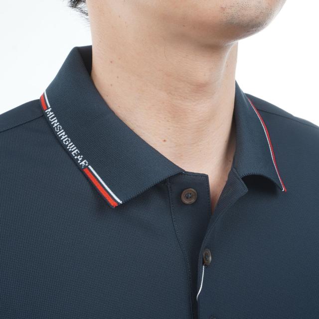 マンシングウェア　Munsingwear　ナイロンメッシュストレッチ半袖ポロシャツ_7