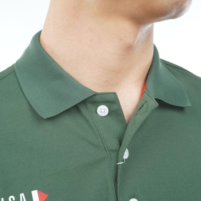 マンシングウェア　Munsingwear　ストレッチ マナード×SUNSCREEN ベア鹿子半袖ポロシャツ_6