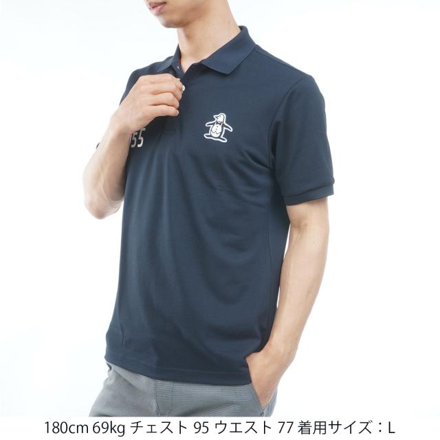 マンシングウェア　Munsingwear　ストレッチ マナード×SUNSCREEN ベア鹿子半袖ポロシャツ_10