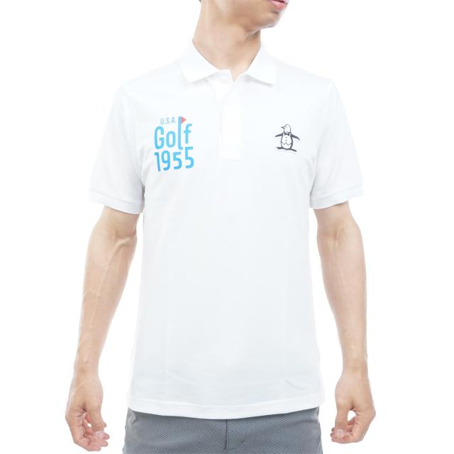 マンシングウェア　Munsingwear　ストレッチ マナード×SUNSCREEN ベア鹿子半袖ポロシャツ_12
