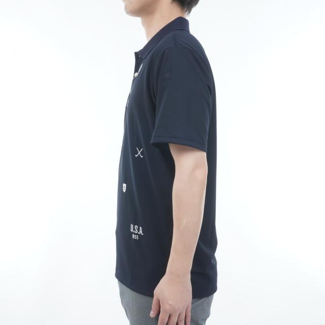 マンシングウェア　Munsingwear　ストレッチ SUNSCREEN 飛び刺繍半袖ポロシャツ_3