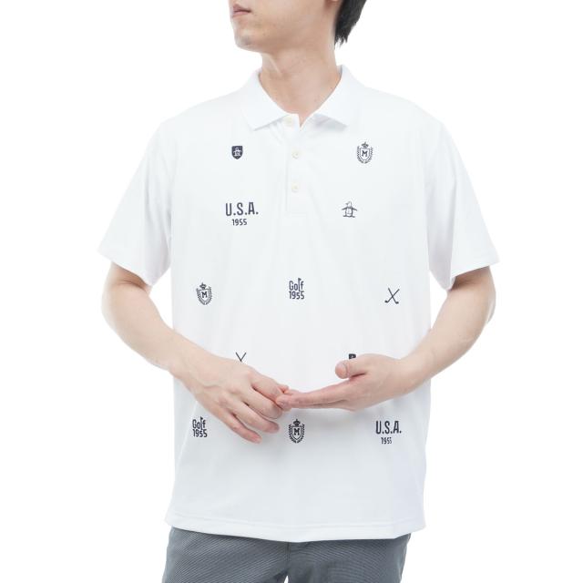 マンシングウェア　Munsingwear　ストレッチ SUNSCREEN 飛び刺繍半袖ポロシャツ_12