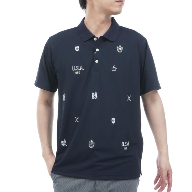 マンシングウェア　Munsingwear　ストレッチ SUNSCREEN 飛び刺繍半袖ポロシャツ_15