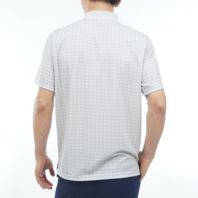 マンシングウェア　Munsingwear　ストレッチ SUNSCREEN モノグラムグラフィックプリント半袖ポロシャツ_12