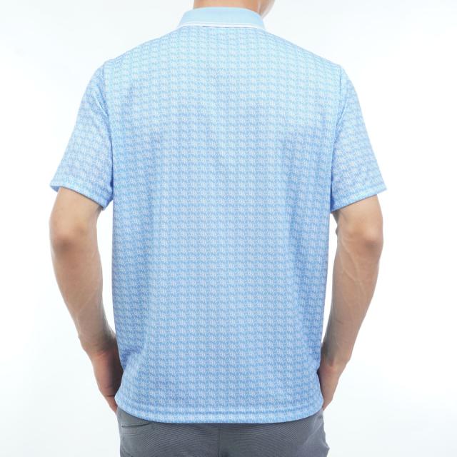 マンシングウェア　Munsingwear　ストレッチ SUNSCREEN モノグラムグラフィックプリント半袖ポロシャツ_18