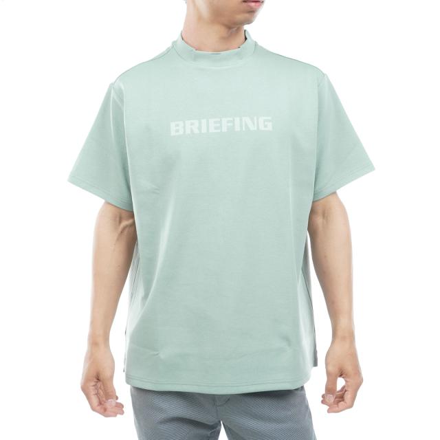 ブリーフィング　BRIEFING　ストレッチ バックBGロゴ RF ハイネック半袖シャツ_14