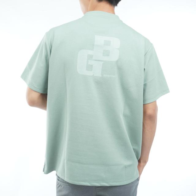 ブリーフィング　BRIEFING　ストレッチ バックBGロゴ RF ハイネック半袖シャツ_16