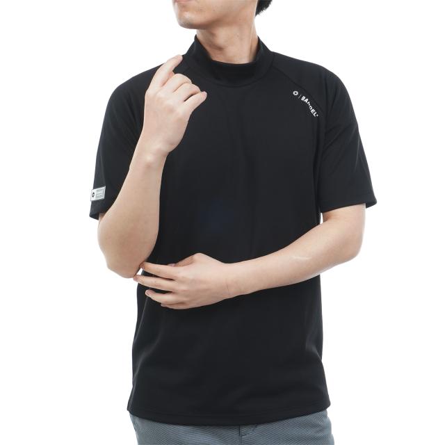 バンデル　BANDEL　ストレッチ ヒートパンチング半袖モックネックシャツ