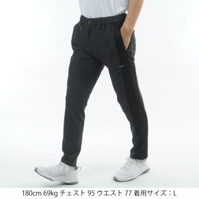バンデル　BANDEL　ドライワッフルスウィッチストレッチテーパードパンツ_4