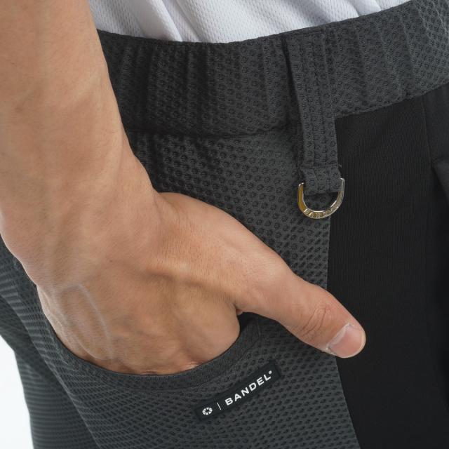 バンデル　BANDEL　ドライワッフルスウィッチストレッチテーパードパンツ_9