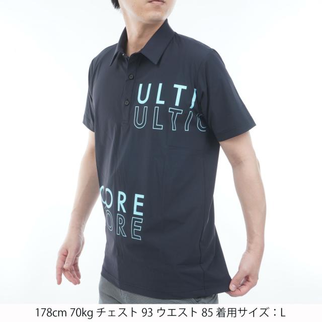 ブリヂストン　BRIDGESTONE GOLF ULTICORE　4Dimotion Fit Split ラグランスリーブ ストレッチ 半袖ポロシャツ_1
