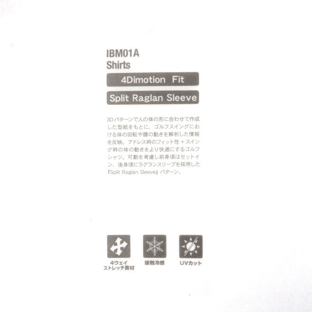 ブリヂストン　BRIDGESTONE GOLF ULTICORE　4Dimotion Fit Split ラグランスリーブ ストレッチ 半袖ポロシャツ_9