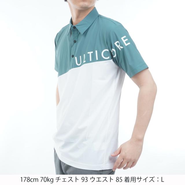 ブリヂストン　BRIDGESTONE GOLF ULTICORE　4Dimotion Fit Split ラグランスリーブ ストレッチ 半袖ポロシャツ_11
