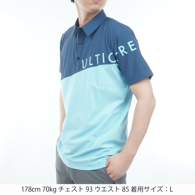ブリヂストン　BRIDGESTONE GOLF ULTICORE　4Dimotion Fit Split ラグランスリーブ ストレッチ 半袖ポロシャツ_14