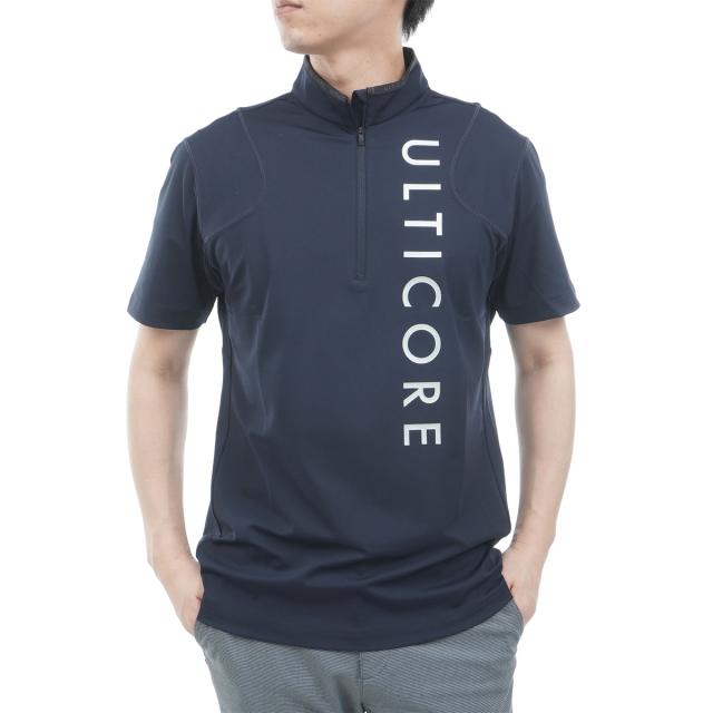 ブリヂストン　BRIDGESTONE GOLF ULTICORE　4Dimotion Fit ストレッチ 半袖ハーフジップシャツ 7,546円