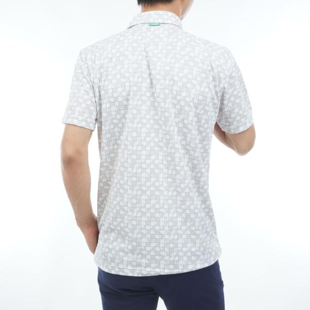 ルコックスポルティフ ゴルフ　Le coq sportif GOLF　ストレッチ ルースタータイル柄半袖ポロシャツ_2