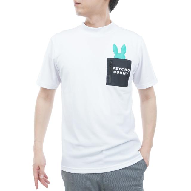 サイコバニー　PSYCHO BUNNY　GOLF ポケットバニー モックネック半袖Tシャツ_12