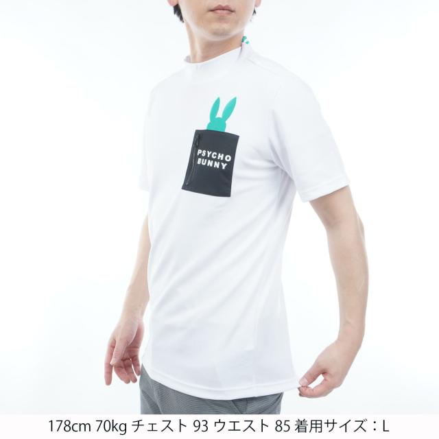 サイコバニー　PSYCHO BUNNY　GOLF ポケットバニー モックネック半袖Tシャツ_13