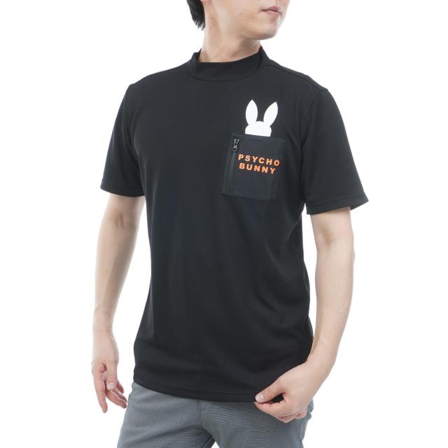 サイコバニー　PSYCHO BUNNY　GOLF ポケットバニー モックネック半袖Tシャツ_15