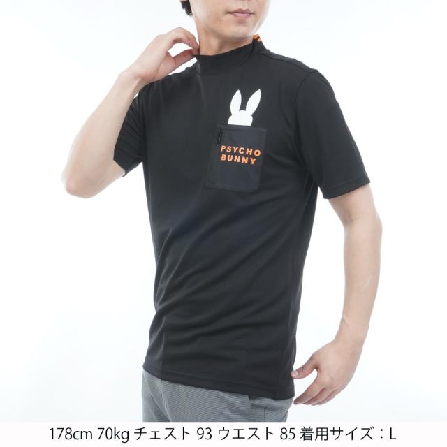 サイコバニー　PSYCHO BUNNY　GOLF ポケットバニー モックネック半袖Tシャツ_16