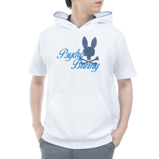 サイコバニー　PSYCHO BUNNY　GOLF ラインモチーフ PBグラフィック半袖パーカー_10
