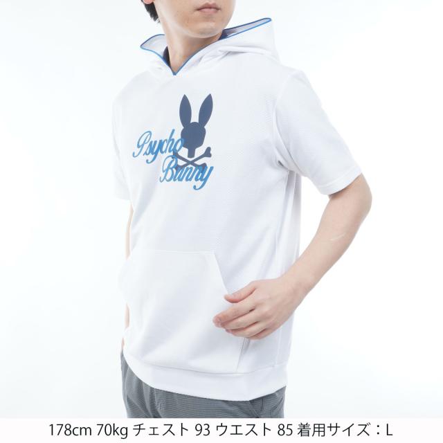 サイコバニー　PSYCHO BUNNY　GOLF ラインモチーフ PBグラフィック半袖パーカー_11