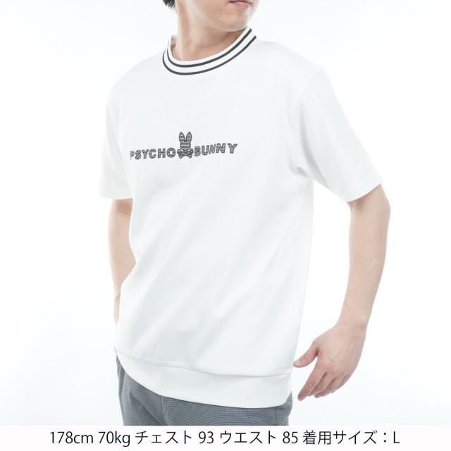 サイコバニー　PSYCHO BUNNY　GOLF シルエットバニー ラバーストライプロゴ 半袖Tシャツ_9