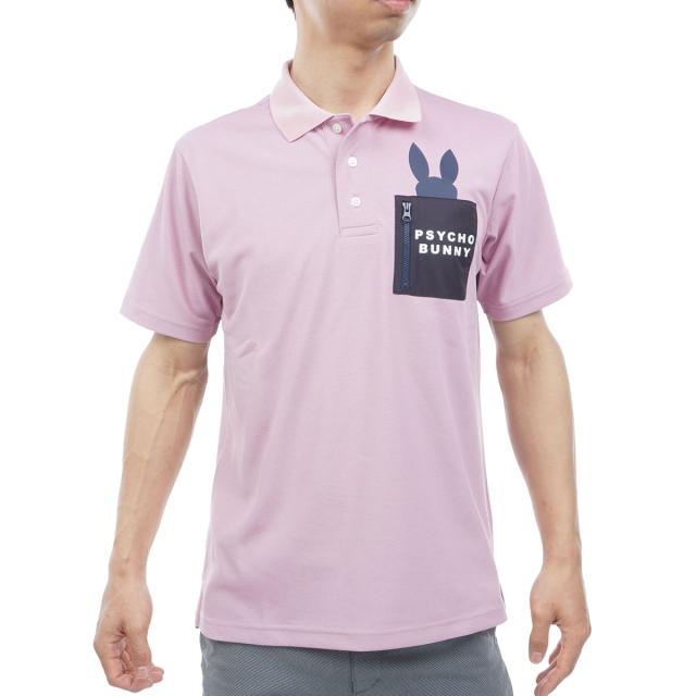 サイコバニー PSYCHO BUNNY GOLF ドライミックス鹿の子 ポケットバニー