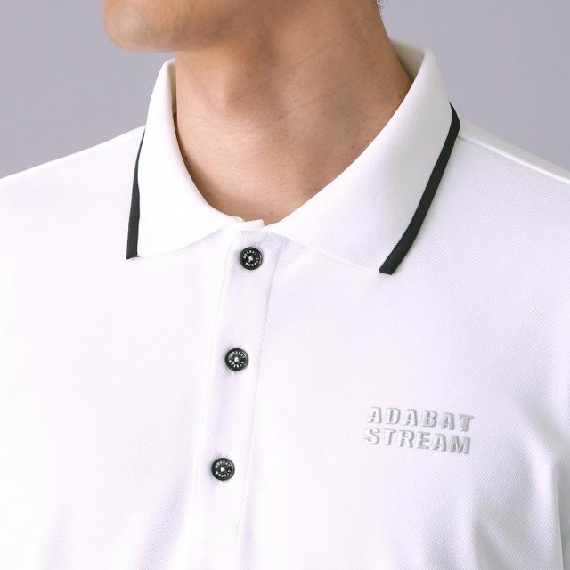 アダバットストリーム　ADABAT STREAM　ストレッチ 吸水速乾 UV シャダン 鹿の子 半袖ポロシャツ_3