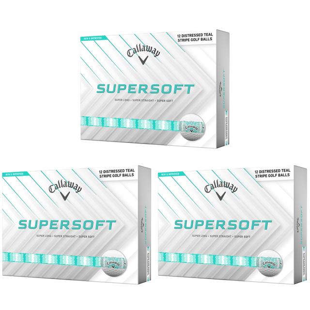 キャロウェイゴルフ　SUPERSOFT　スーパーソフト DESTRESSED STRIPE 3ダースセット