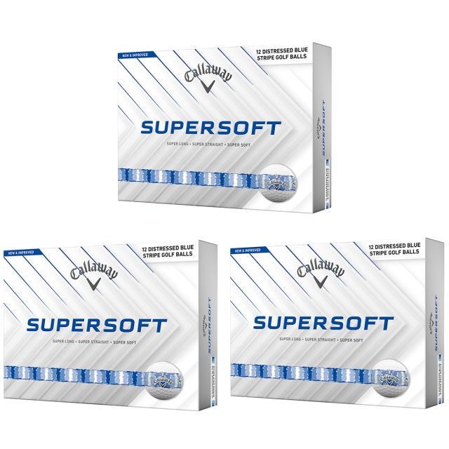 キャロウェイゴルフ　SUPERSOFT　スーパーソフト DESTRESSED STRIPE 3ダースセット